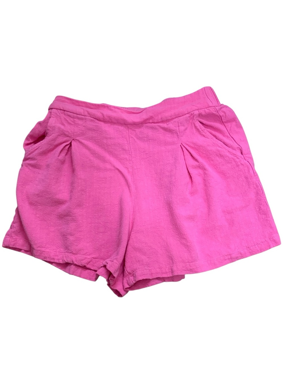 Bright Pink Women's Lightweight Pleated Shorts